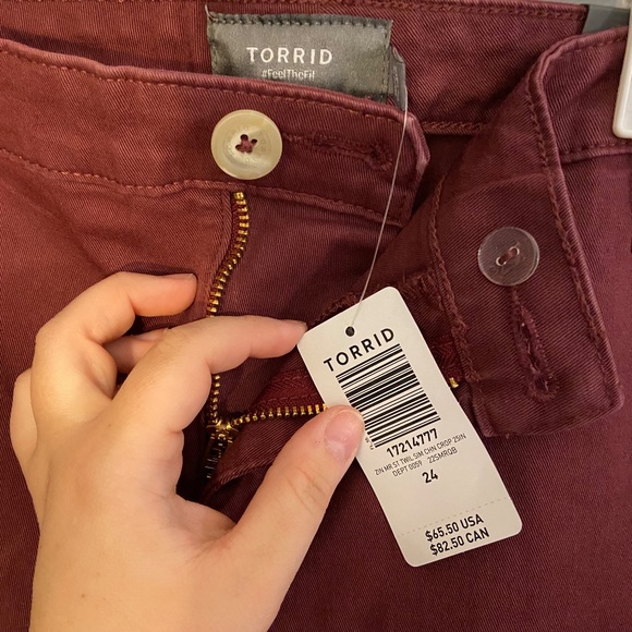 Torrid Maroon Utility Pants - Picture 4 of 6